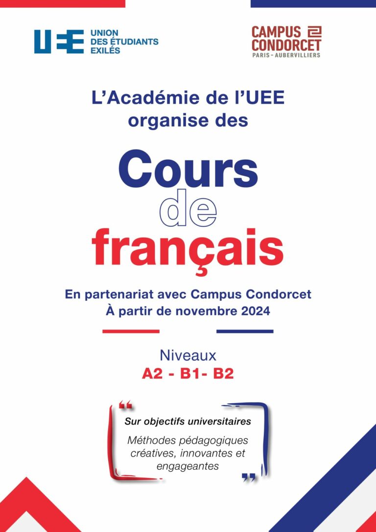 Lire la suite à propos de l’article Cours de français intensifs pour les étudiant.e.s exilé.e.s à Paris