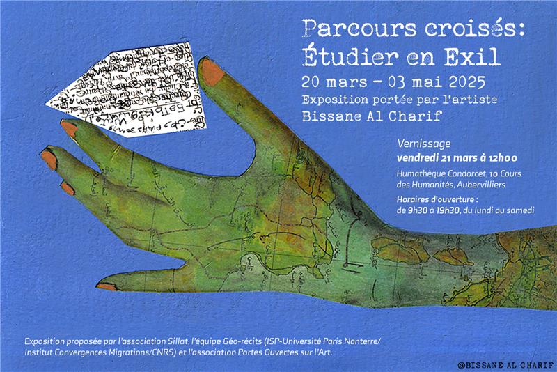 Lire la suite à propos de l’article Parcours Croisés : étudier en exil, Exposition portée par Bissane Al Charif